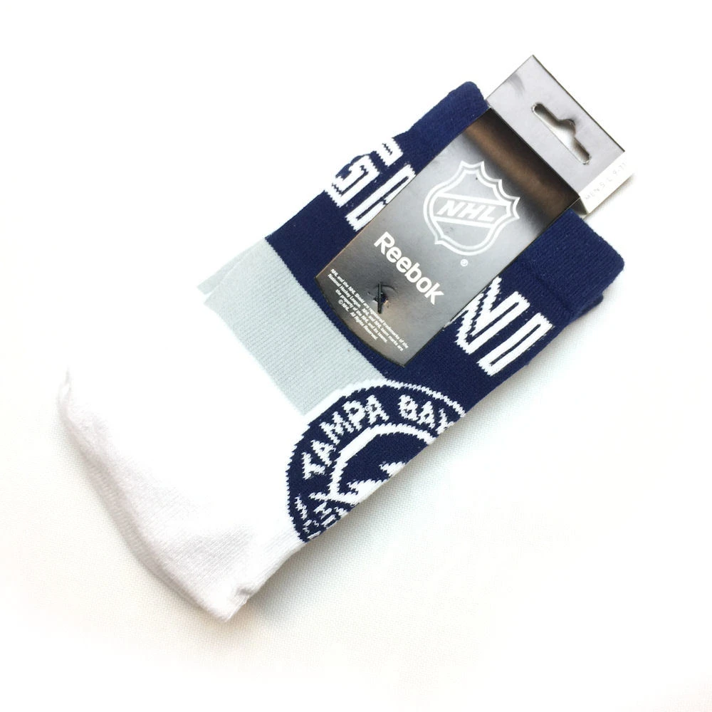 Chaussettes NHL Tampa Bay Lightning Blanches 3 Chaussettes NHL Tampa Bay Lightning Blanches